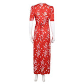 Honey Don't (2025) Honey O'Donahue Red V Neck Dress Outfits Cosplay Costume